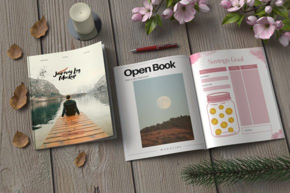 Download Open and Closed 8.5 X 11 Book Mockup - Book mockup Collection