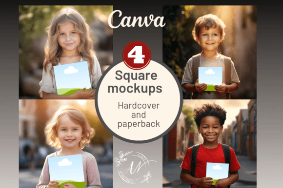 Download KDP Coloring Book Mockup - Child Model - Book mockup Collection