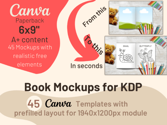 Download KDP Book Mockup for 6x9 Books - Book mockup Collection