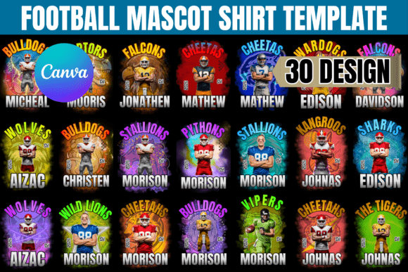 Download 30 Football Mascot Shirt Templates - Football mascot shirt Collection