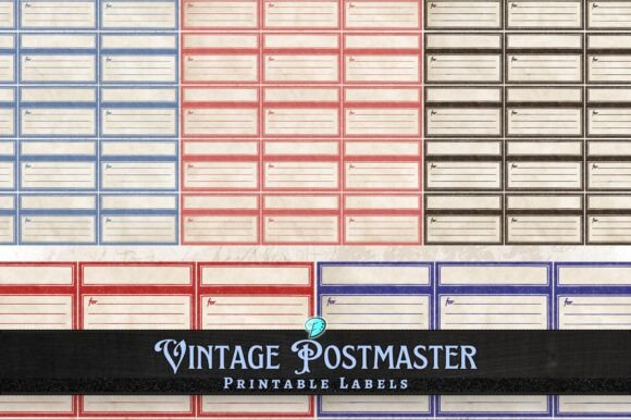 Download Vintage Postmaster Printable Labels - Printable labels Collection