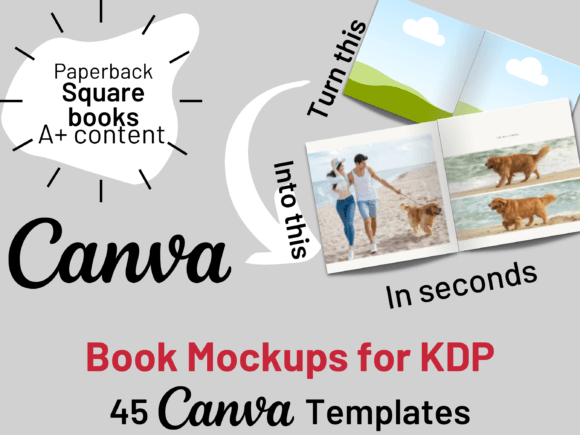 Download Paperback Square Book Mockup for KDP - Book mockup Collection